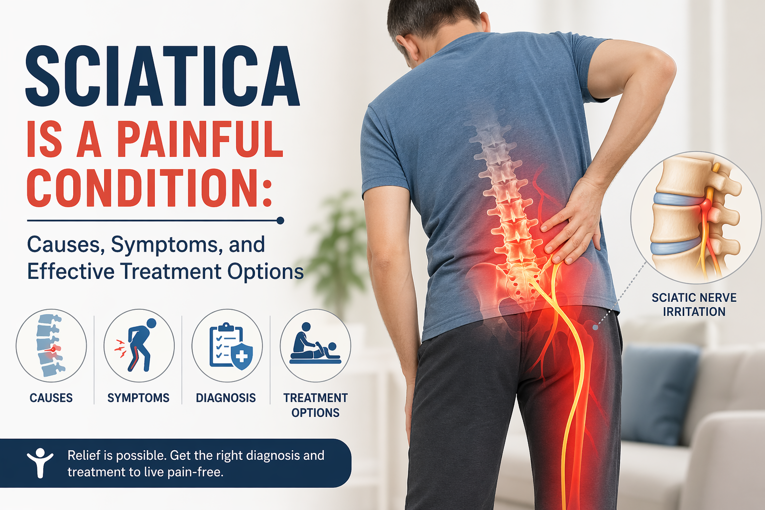 Sciatica Is a Painful Condition: Causes, Symptoms, and Effective Treatment Options